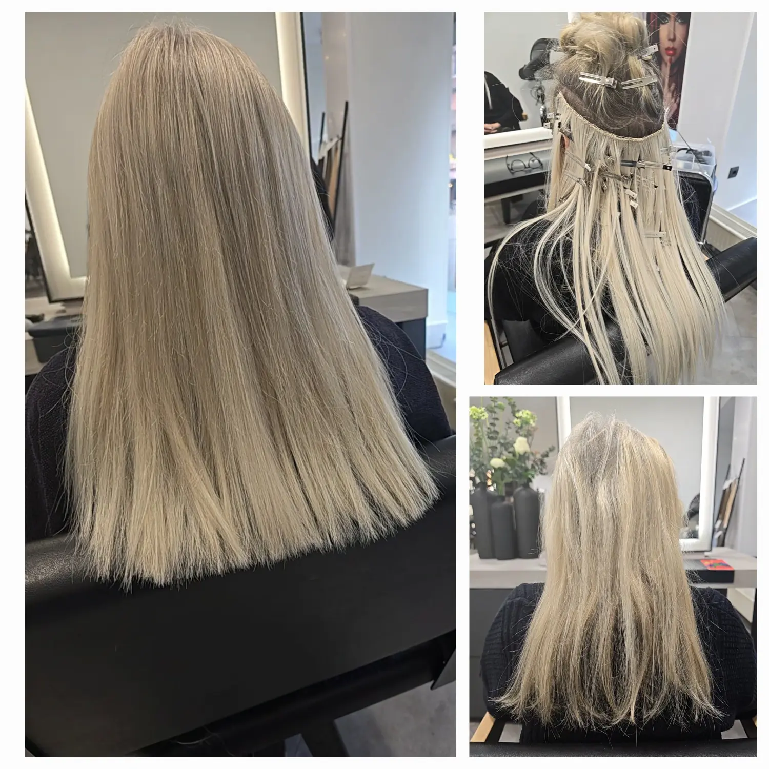 Vor und nach dem Haarschnitt von Evas Lockenbude