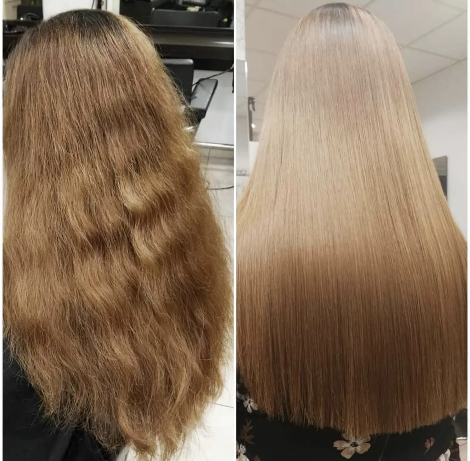 Vor und nach dem Haarschnitt von Evas Lockenbude