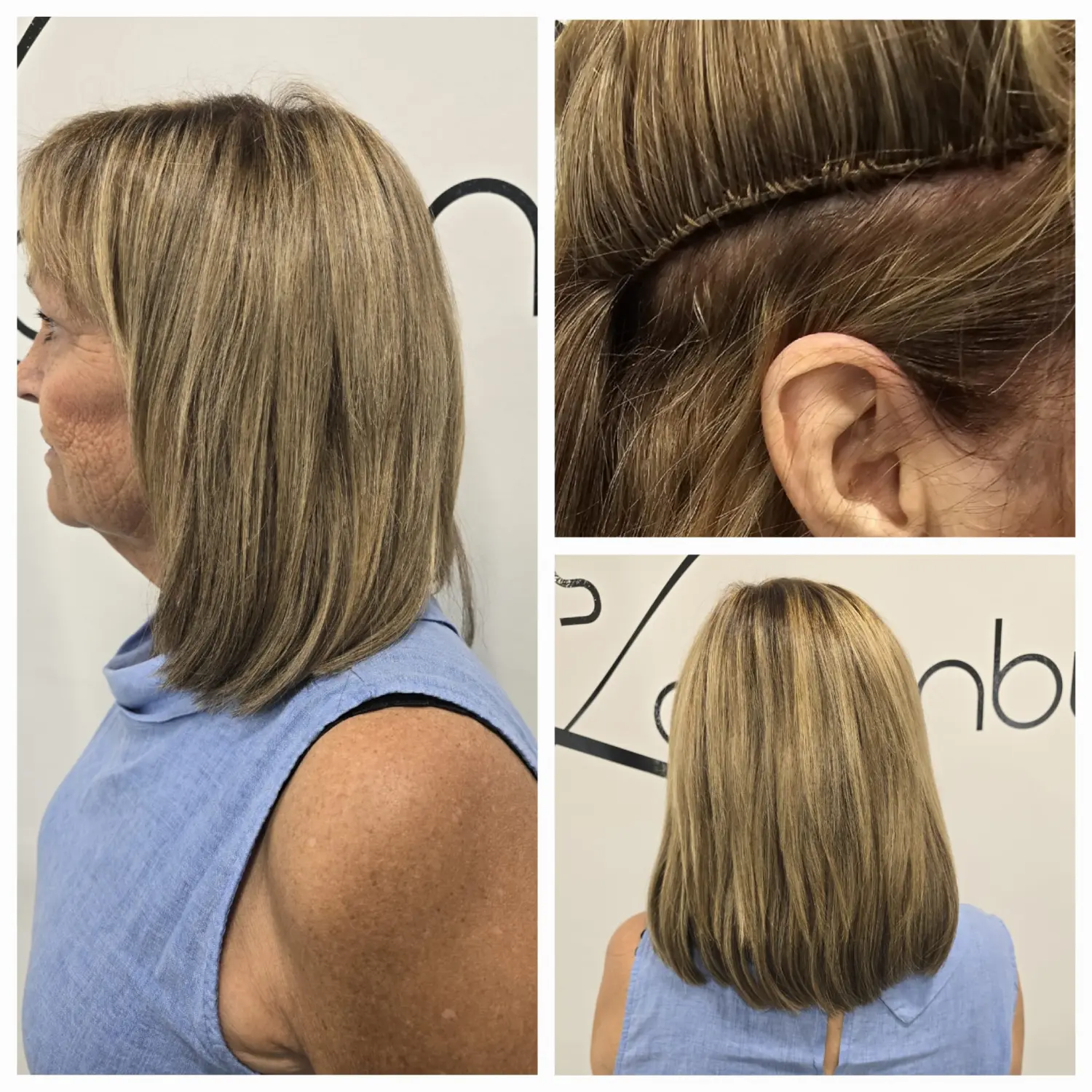 Vor und nach dem Haarschnitt von Evas Lockenbude