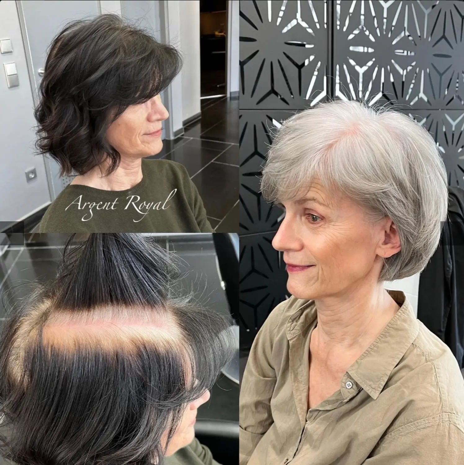 Vor und nach dem Haarschnitt von Evas Lockenbude