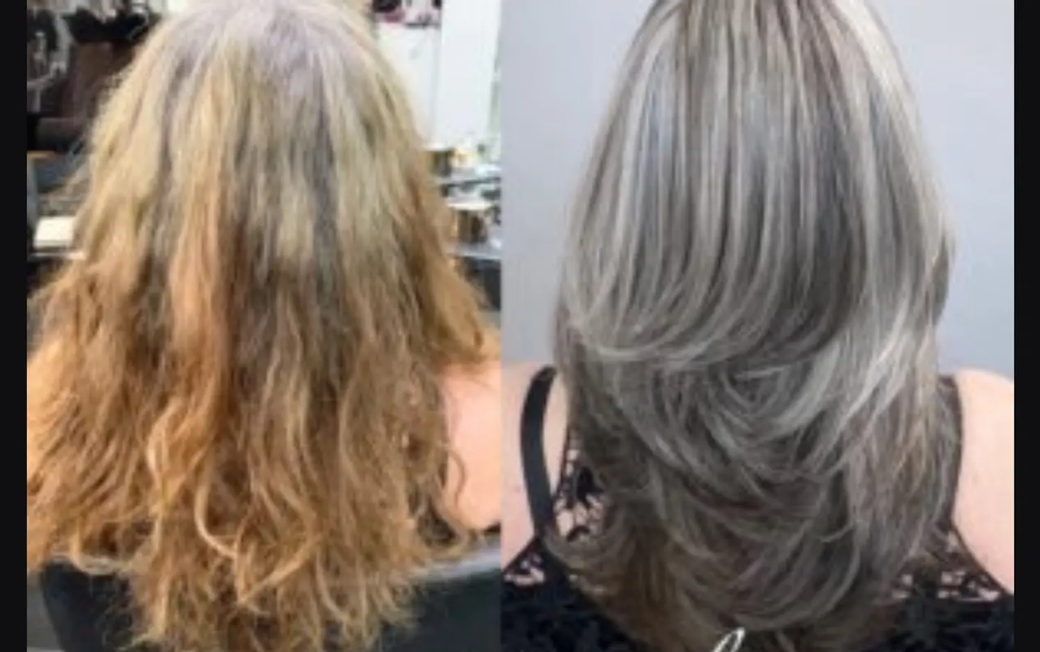 Vor und nach dem Haarschnitt von Evas Lockenbude