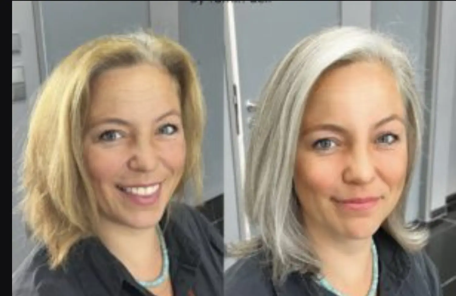 Vor und nach dem Haarschnitt von Evas Lockenbude
